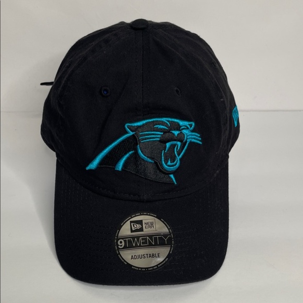 New Era Black & Teal Carolina Panthers 9TWENTY Adjustable Cap